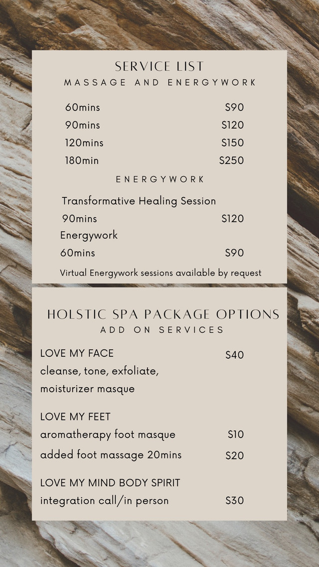 Massage and Energywork with Holistic Spa Package Options in Massage Services in Hamilton - Image 3