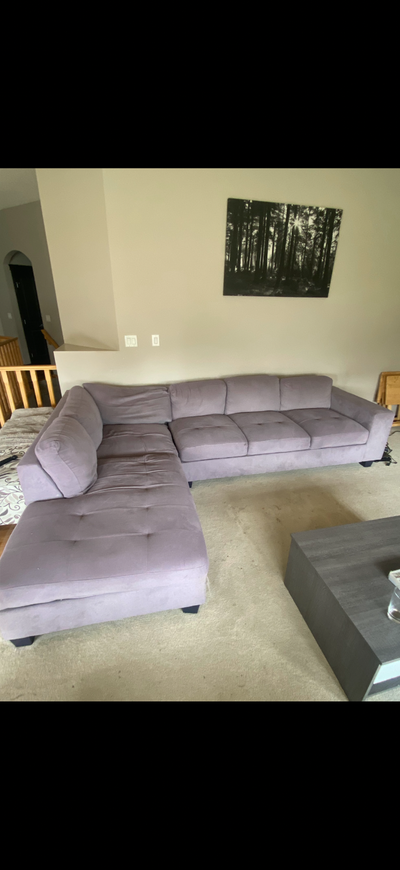 Grey sectional couch for sale,, View more