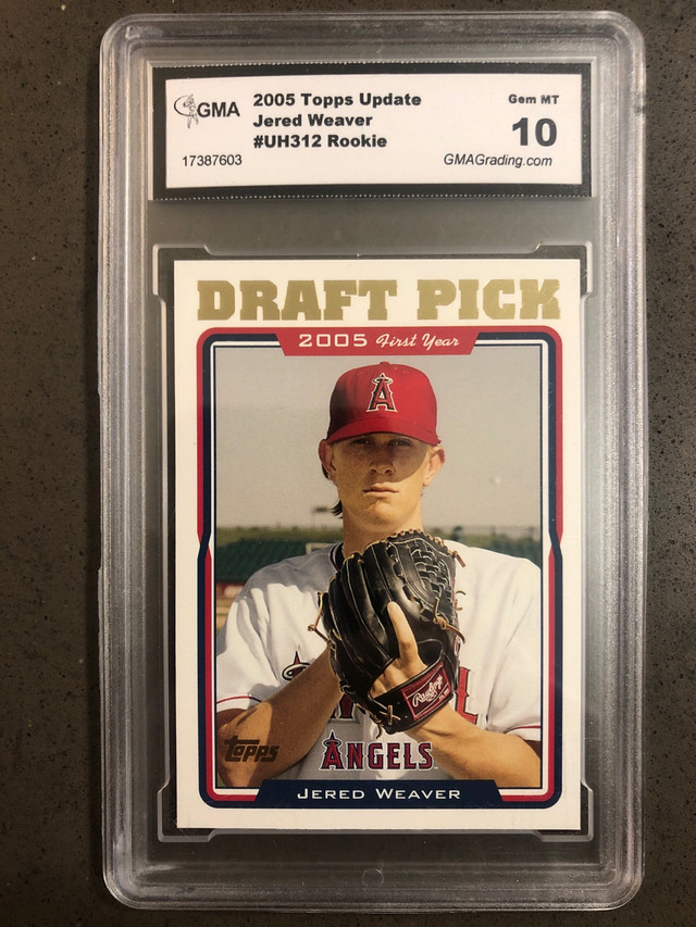 Jered Weaver Graded Draft Pick Rookie Card  in Arts & Collectibles in Markham / York Region