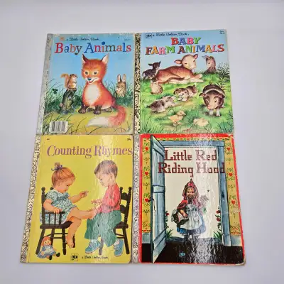 Little Golden Book Lot Little Red Riding Hood Baby Animals Baby, View more