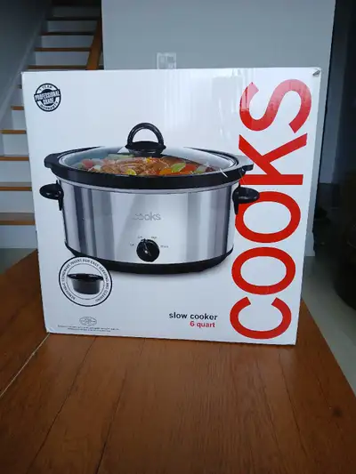 Slow Cooker Stainless Steel 6 Quart JC Penny Cooks, View more