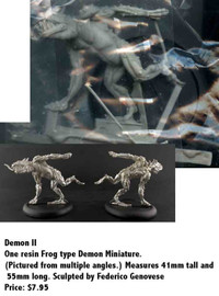 Deamon II Frog RGP Miniatures Dungons and Dragons Resin