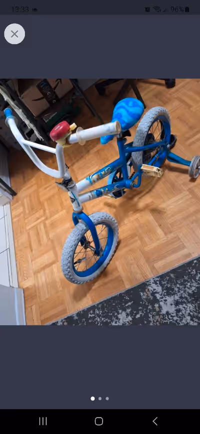 Huffy kids bike 14 inch with training wheels In all Great all working condition. New tube and traini...