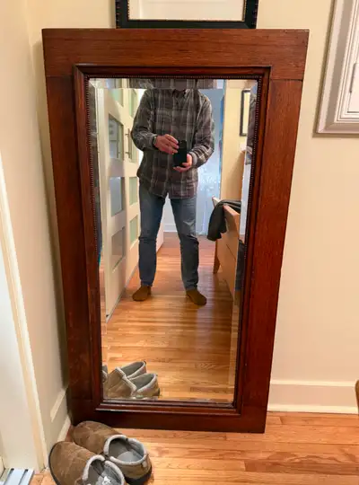Solid Oak Mirror, View more