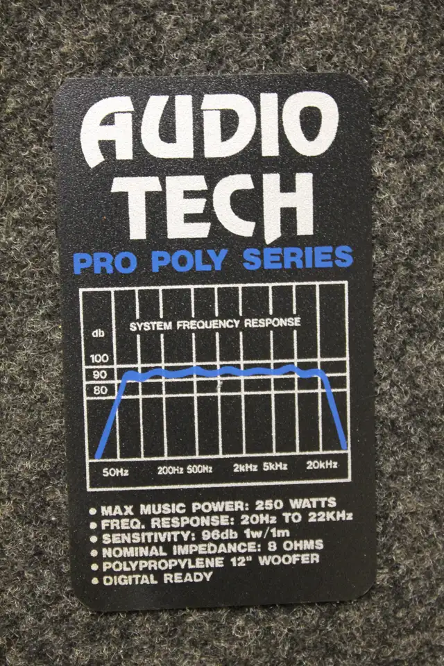 Very Big 3-Way Speakers - Audio Tech Pro Poly Series in Speakers in St. Catharines - Image 4