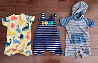 3 x rompers (12-18 months) - like new