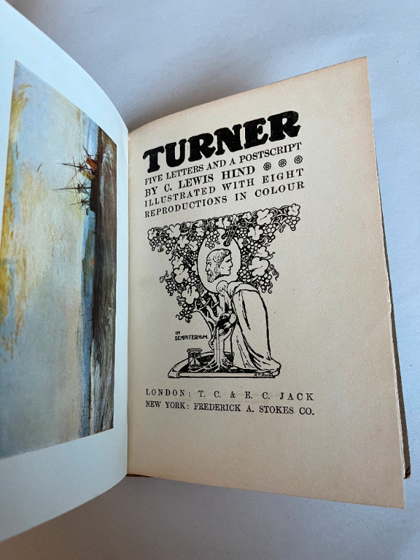 Antique Book f. Turner Masterpieces in Colour in Non-fiction in City of Toronto - Image 3