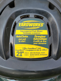Yardworks 21" Push Mower 139cc