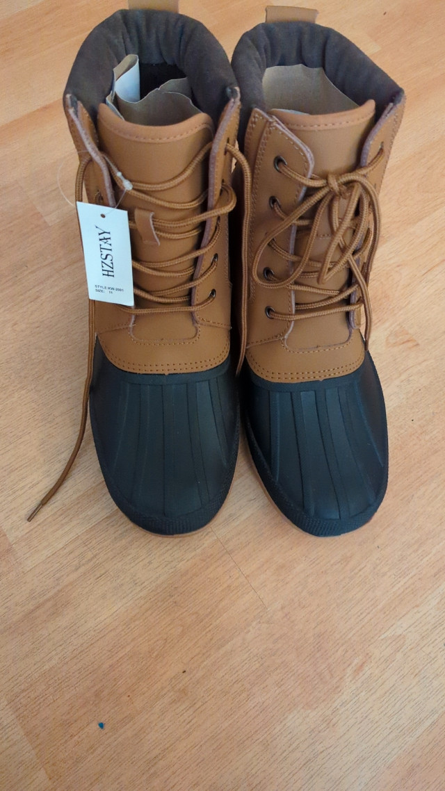 HZStay Leather Waterproof Snow Boots in Men's Shoes in Mississauga / Peel Region
