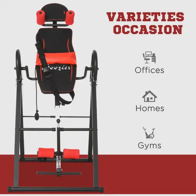Folding Inversion Table, 20°/40°/60° Adjustable, with Safety Bel in Health & Special Needs in Markham / York Region - Image 7