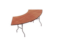 Wood Folding Serpentine Tables