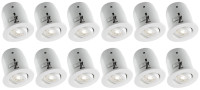White BAZZ 4-In IC rated LED Recessed Fixture with GU10 LED Bulb