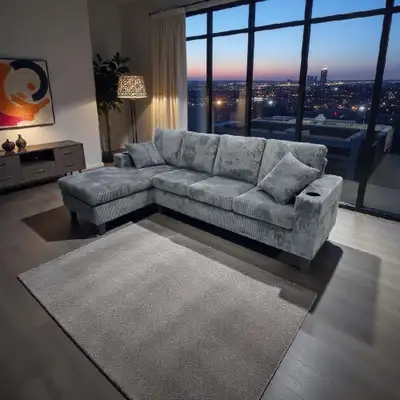 Limited Stock! WEEKLY SALE !!! 4 Seater Sectional Couch, View more