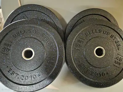 Bells of Steel Crumb Bumper Plates 2 pairs of 45 LB (4 plates)