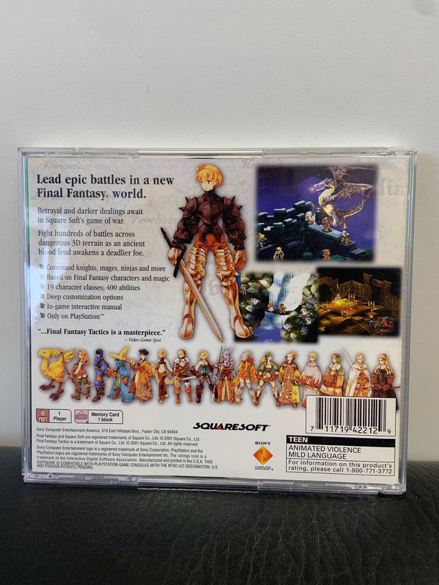 Final Fantasy Tactics dans Consoles classiques  à Thunder Bay - Image 2