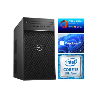 Dell Precision 3630 mid tower with CPU: i5-8600 (8th generation) CPU: i5-8600: Clock speed: 3.1 GHz,...