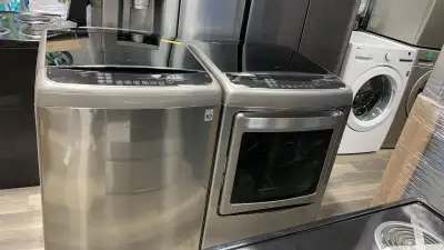 Washer Dryer Set -  27 LG - Top Load - Used, View more