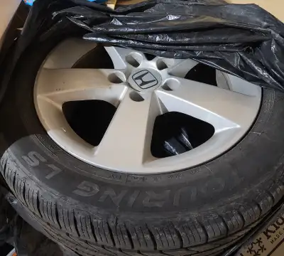 4 Summer Tires with Rims Fits a 2007 Honda Civic 205/55R16 $300 OBO Need more pictures. Please ask.