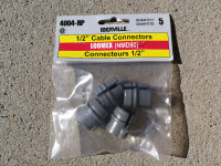 Plastic LOOMEX  Connectors ½-in, 4-pk