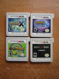 Nintendo 3DS Games, Pokemons, Mario Tennis, Virtues last Reward