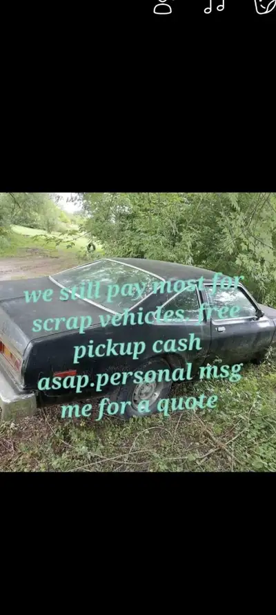We still take scrap vehicles asis.free pickup cash asap