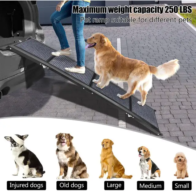 Dog Ramp for Car, Portable Folding Pet Stair Ramp in Accessories in Kitchener / Waterloo - Image 3