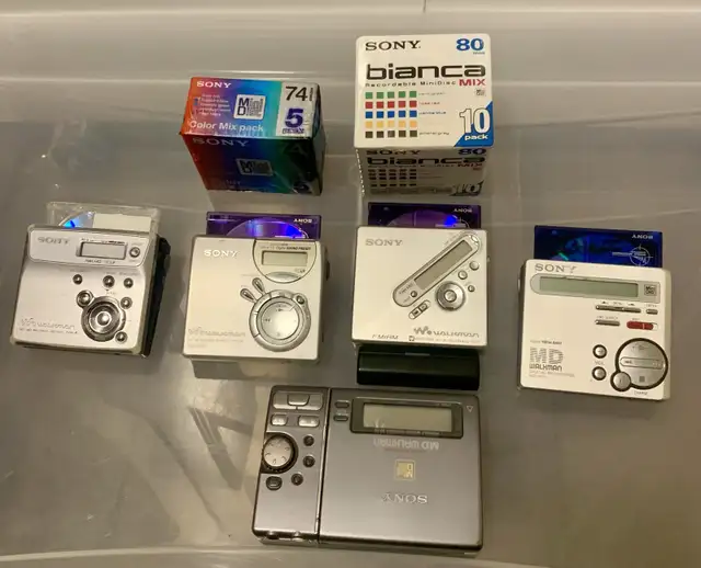 Sony MD MiniDisc Players Walkman Recorder in General Electronics in Burnaby/New Westminster - Image 3