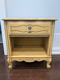 Beautiful solid wood french provincial bedside tables
