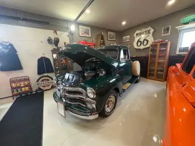 1955 first series 5 window truck with 400 cid motor ,automatic trans ,12 bolt on gm rear end ,tilt c...