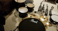 Pearl Drum Kit with Throne, Double Kick and Cymbals