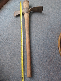 Vintage Grub Hoe Head Mining Tool pick axe
