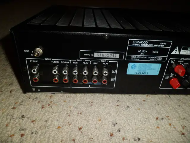 KENWOOD KA-74 INTEGRATED Stereo Amplifier Used, Working in General Electronics in Markham / York Region - Image 7