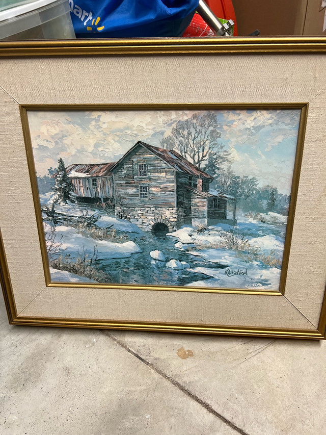 Kiersted painting in frame in Arts & Collectibles in Ottawa