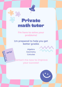 Elementary to Uni - Math and Physics Tutor - $25/hr (ONLINE)