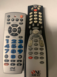 For sale: 2 units of One for all universal remote control