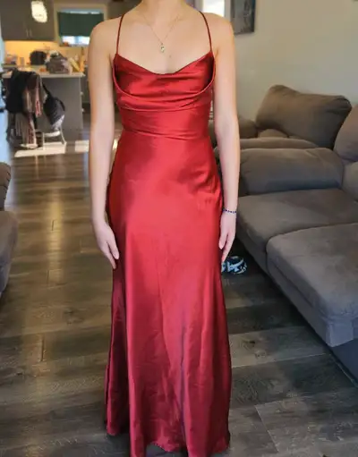 This beautiful sleek, slinky, and classic dress is brand new with tags on. It is size XS (0-1). My d...