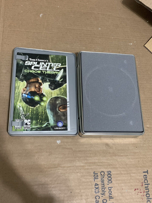 Splinter Cell: Chaos Theory Original XBOX Limited Steel book dans Autre  à Longueuil/Rive Sud - Image 4