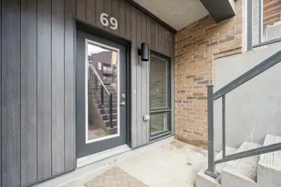 New Stacked Rental Townhome backing onto pond in Kitchener
