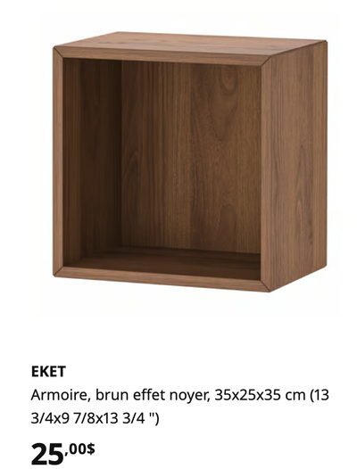 EKET Armoire, brun effet noyer, IKEA, View more