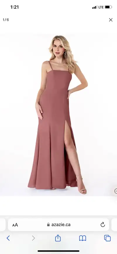 Reduced:  Azazie dress “Cosette”, brand new with tags, size a6, View more