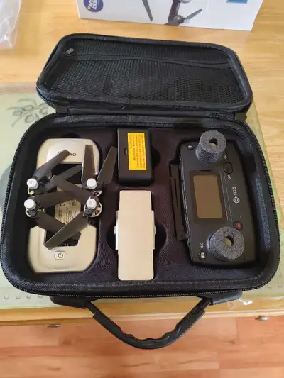 Never Used Contixo F30 Drone Compact Foldable GPS UHD Camera Drone with Carrying Case 4K Ultra HD Ca...