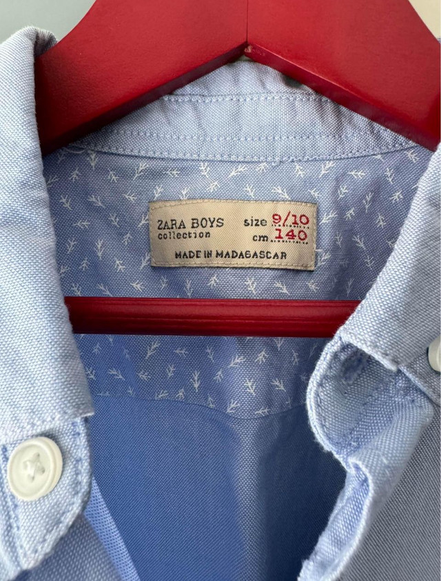 Zara Boys Oxford shirt - size 9/10 dans Enfants et jeunesse  à Ville de Montréal - Image 2