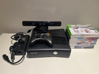 Xbox 360 Kinect & 8 games 