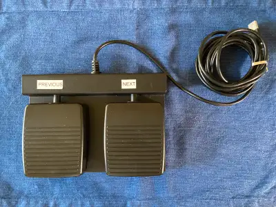 Double sided PowerPoint foot pedal, View more