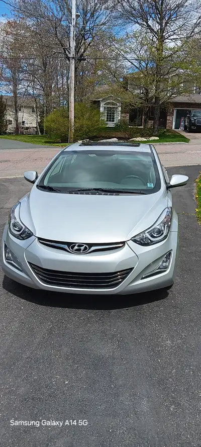 Sunroof Alloy wheels Leather interior 2014 hyundai elantra limited New All Weather Tires Excellent c...