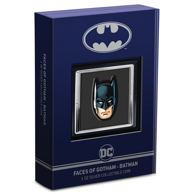 BATMAN FACES OF GOTHAM  2022 SILVER COIN in Arts & Collectibles in Oshawa / Durham Region - Image 3