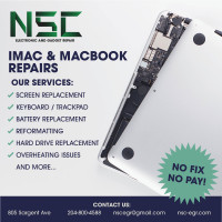 Macbook and iMacs Repairs / Servicing