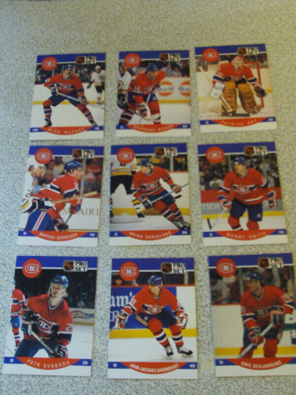 LOT DE 91 CARTES DE HOCKEY DES CANADIENS DE MONTRÉAL 1990-92 dans Art et objets de collection  à Laval/Rive Nord - Image 3