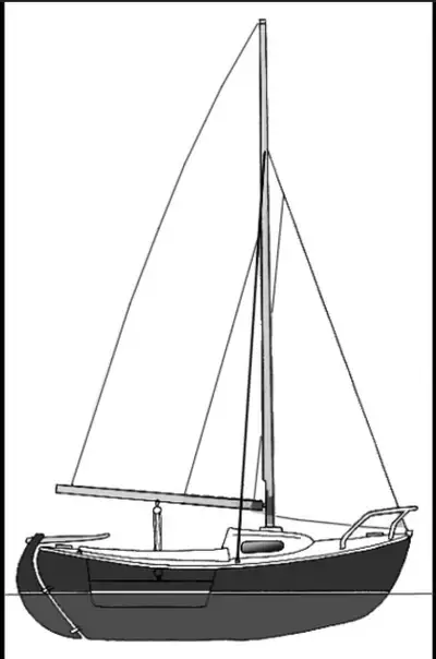 Nordica 16 Full Keel Day Sailor sailboat. Legendary stability in a tiny, easily towable package that...