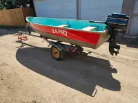 12 FOOT LUND FISHING BOAT PACKAGE $1750 CASH